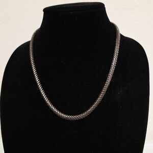 KC Foxtail Long Heavy Dark Silverton Chain 22" New Men's